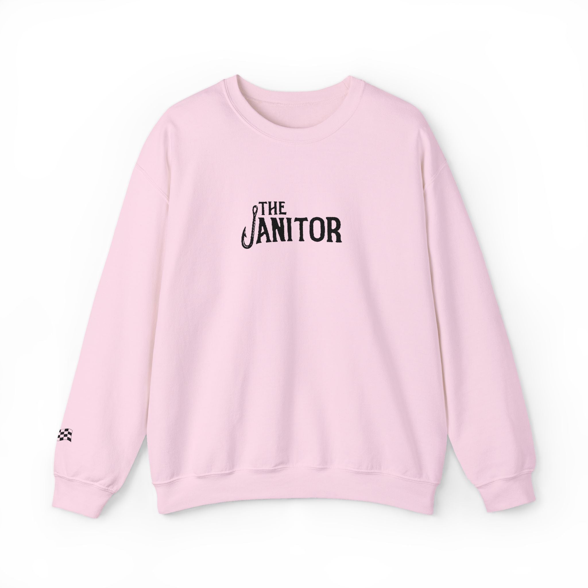 Crewneck Sweatshirt — "The Janitor" Minimal Logo Pullover