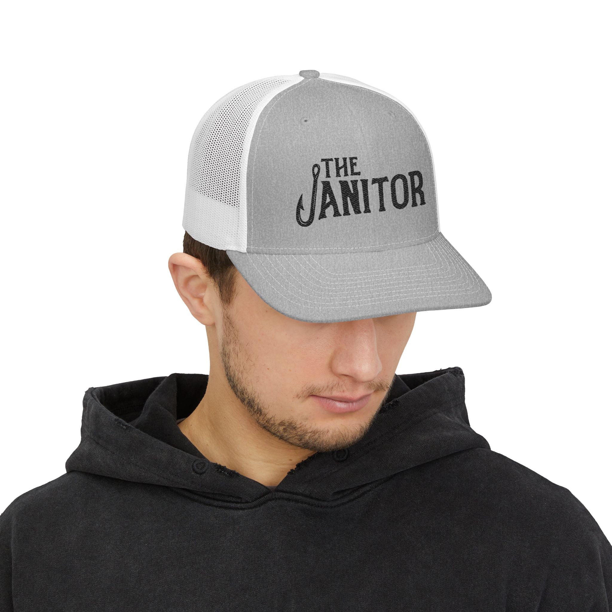 The Janitor Snapback Trucker Cap — Vintage Work Crew Hat