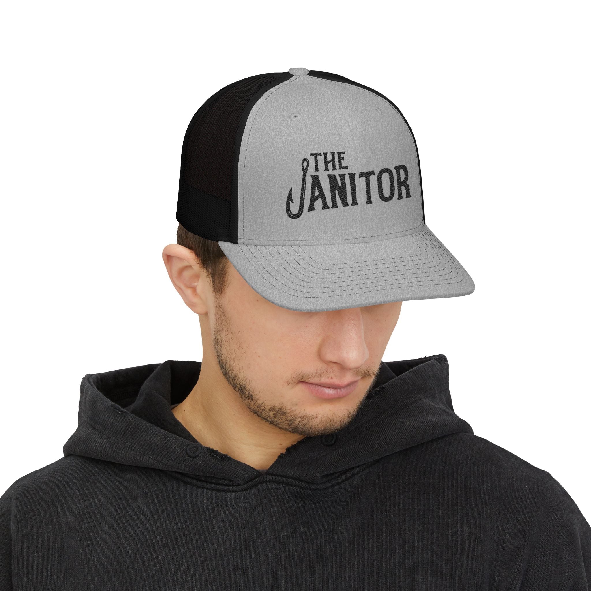 The Janitor Snapback Trucker Cap — Vintage Work Crew Hat