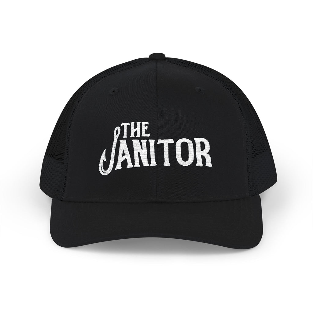 The Janitor Trucker Hat — Embroidered Snapback Cap for Custodial Staff & Gifts