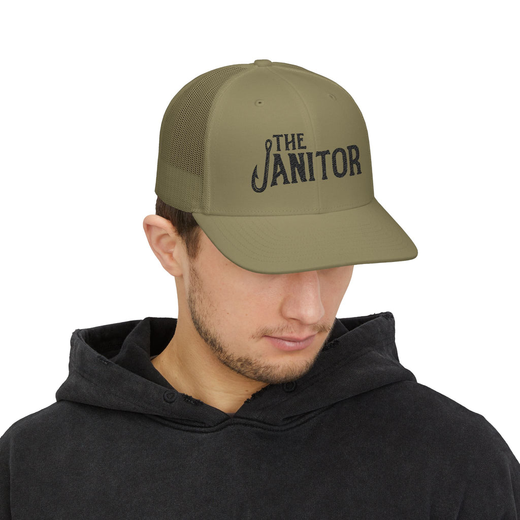 The Janitor Snapback Trucker Cap — Vintage Work Crew Hat