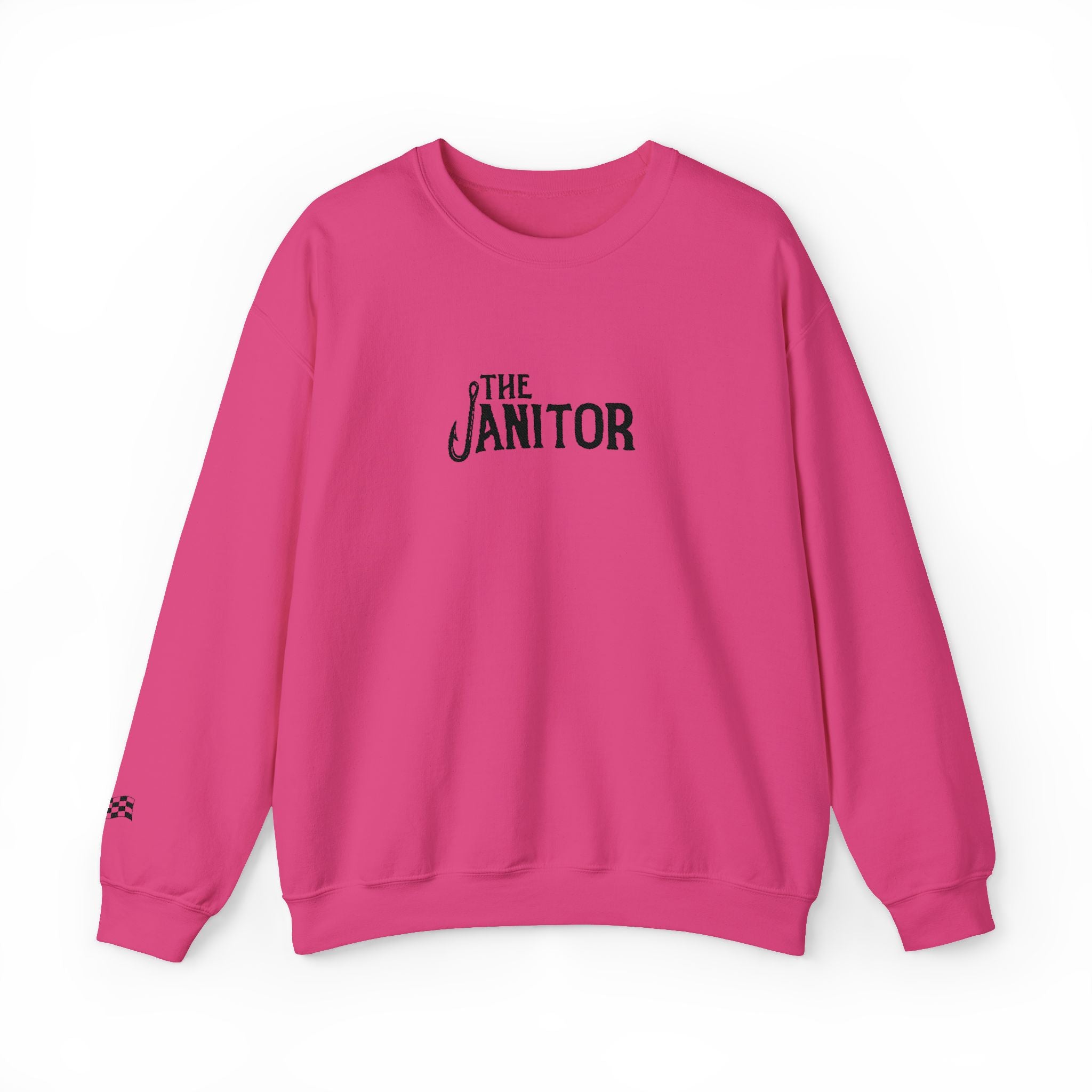 Crewneck Sweatshirt — "The Janitor" Minimal Logo Pullover